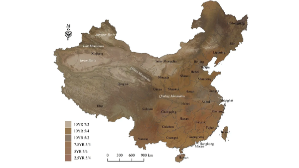 中國(guó)第一幅高精度土壤顏色地圖出爐，研究員是這樣了解土壤成分的